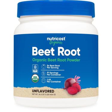 Imagem de Suplemento De Raiz De Beterraba Orgânica Nutricost 454G-Unissex