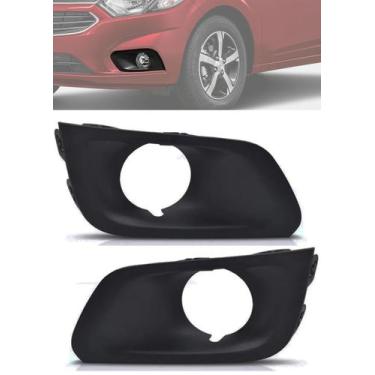 Imagem de Par Moldura Farol de Milha GM Onix LT LTZ 2017 2018 2019 Joy 2020 2021