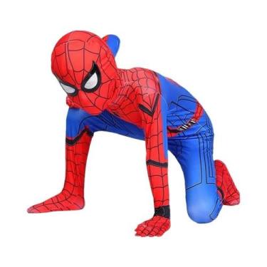 Imagem de Fantasia De Super-Herói Aranha Para Crianças, Macacão De Spandex Para 