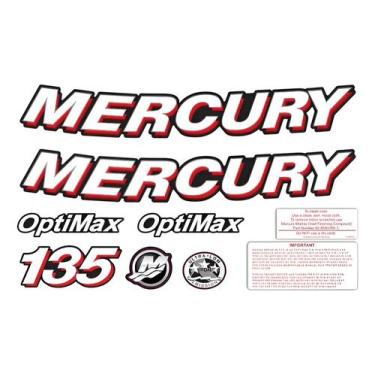 Imagem de Kit Adesivos Compatível Motor Mercury 135HP 2006 - SPTS