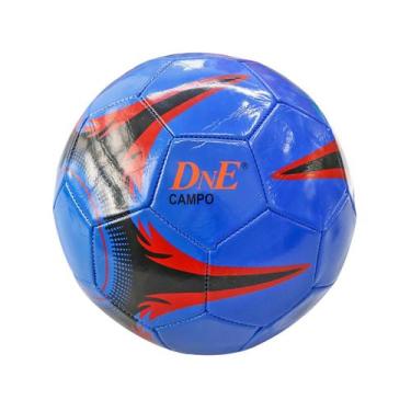 Imagem de Bola de futebol de pvc para campo (tamanho 05) - DNE IMPORTAÇÃO, Azul