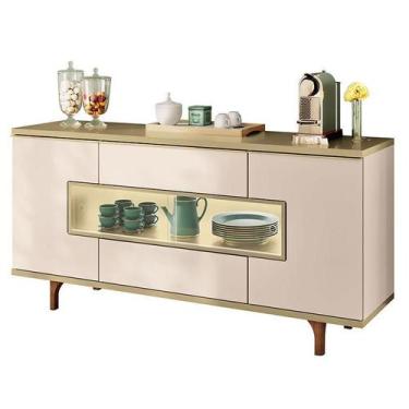 Imagem de Buffet Murano Off White Champanhe - HB Móveis - HB Moveis
