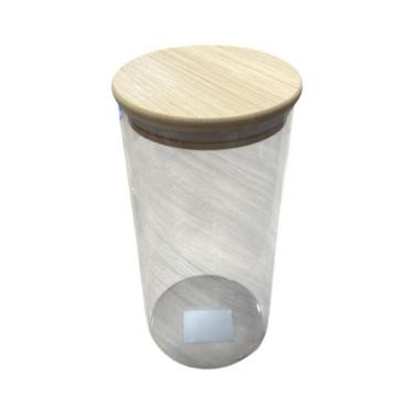 Imagem de Pote De Vidro Borossilicato Com Tampa De Bambu 1300 Ml - THIKA