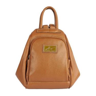 Imagem de Mochila de couro 3 em 1 Sabrina caramelo Feminino, Caramelo