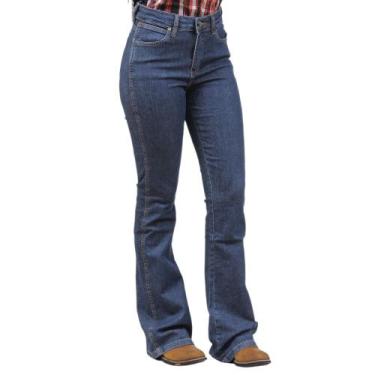 Imagem de Calça Jeans Feminina Wrangler Azul Flare 36797, 44
