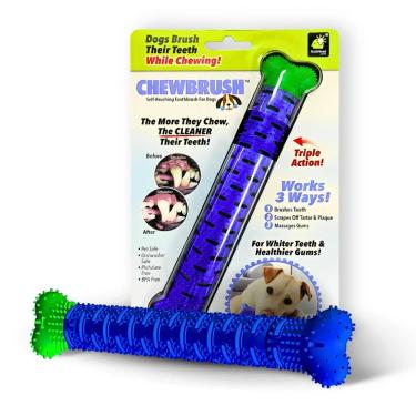Imagem de Mordedor Dental para Pets Utimix em Formato de Osso para Cães de Pequeno Médio e Grande Porte em Silicone 1 Unidade