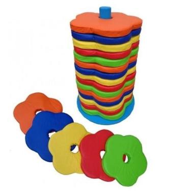 Imagem de Kit com 15 almofadas flor espumada área 0,50 x 0,50 x 0,04 - childrens