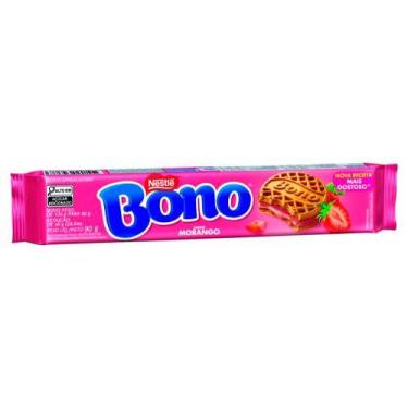 Imagem de Biscoito Recheado Sabor Morango Bono 90g