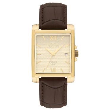 Imagem de Relógio Technos Masculino Ref: 2115udg/0x Executive Retangular Dourado