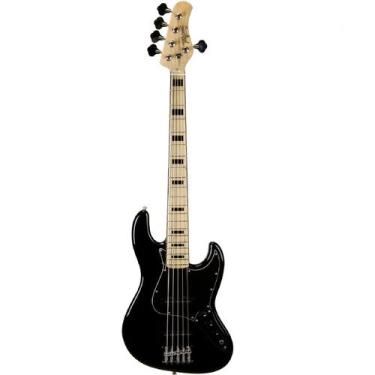 Imagem de Contrabaixo 5 Cordas Passivo 2S Preto TJB-5S BK - Tagima