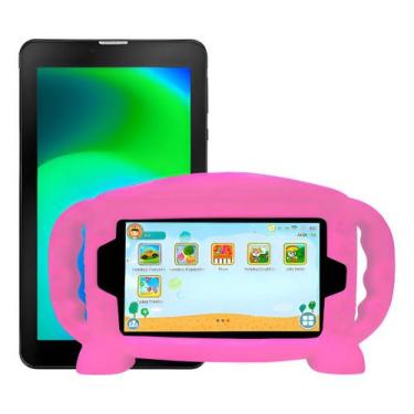 Imagem de Capa Infantil De Silicone Compatível com Tablet Multilaser M7 - Genéri