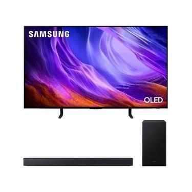 Imagem de Smart TV Samsung 48" Polegadas OLED 4K S85H 2026 + Soundbar Samsung HW-B450F