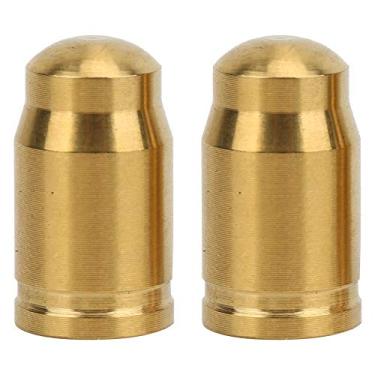 Imagem de Válvula de Bicicleta 2 peças Tampa de Válvula de Liga de Titânio para Bicicleta Pneu Capa de Pó Bicicleta Estrada Bicicleta, America valve gold