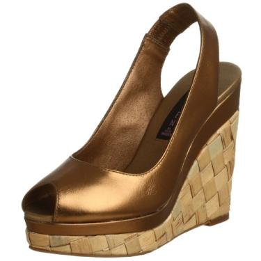 Imagem de STEVEN by Steve Madden Alpargata feminina com tira traseira Denzel, Bronze, 4.5