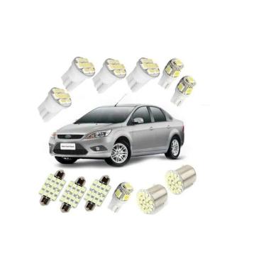 Imagem de Kit Lâmpadas Led Ford Focus Sedan Luz Pingo Teto Placa Ré