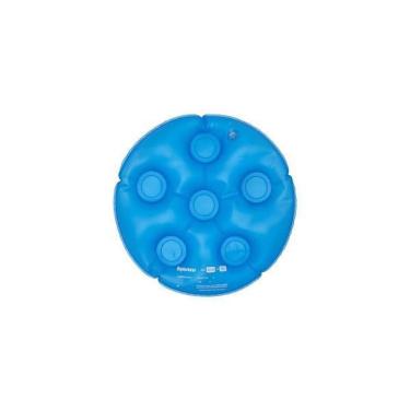 Imagem de Almofada Inflável Redonda Sem Orificio Azul Aquasonus