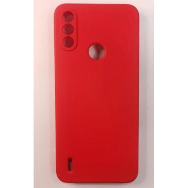 Imagem de Capa Capinha Para Motolora Moto E7 Power Tela 6.5 Silicone Aveludada P