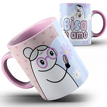 Imagem de Caneca rosa Flork Vovó Bisa te amo