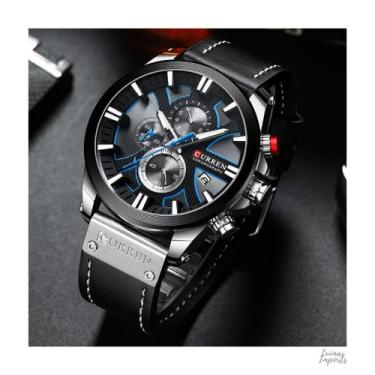 Imagem de Relógio Masculino Luxo Curren 8346 - Com Estojo - Várias Cores