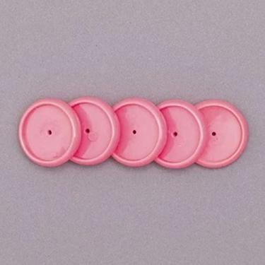 Imagem de Discos + Elástico 23mm Rosa Neon Médio Caderno Inteligente