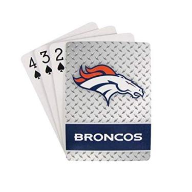 Imagem de Baralho NFL Denver Broncos - Pro Specialties Group - Cartas de Baralho - Unissexo - Adulto - 54 Cartas - Tamanho Padrão