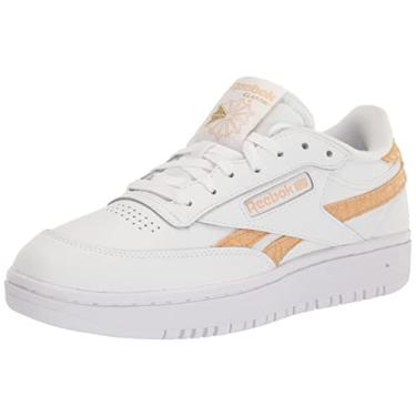 Imagem de Reebok Tênis feminino Club C Double, Branco/Saara, 9.5
