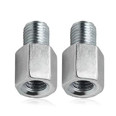 Imagem de FLYPIG Adaptador Universal de Espelho Traseiro - Macho 10 mm para Fêmea 8 mm, Rosca Horária, para Motocicleta ATV Scooter Pit Dirt-Bike Mini-Bike (Pacote com 2)