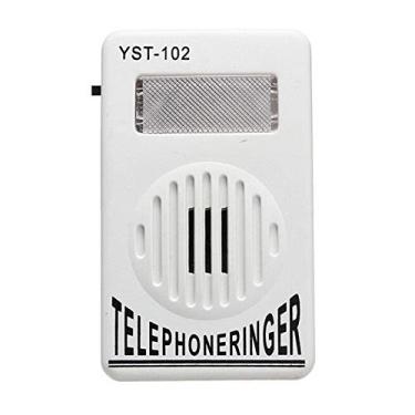 Imagem de 2 peças anel de telefone extra alto 95db anel de telefone amplificador ajuda a luz estroboscópica som de sino, telefone fixo