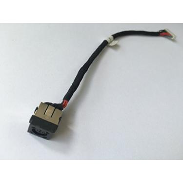 Imagem de Conector de entrada DC para Dell Precision M4600 HRV0K, conector de porta de alimentação com cabo de fio