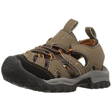 Imagem de Sandália infantil atlética de verão Burke II Northside com bolsa impermeável e seca, Med Brown/Orange, 3 Little Kid