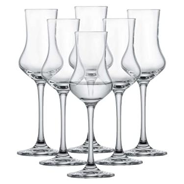 Imagem de Schott Zwiesel Vidro Grappa Classico 155, Vidro de Cristal Sem Chumbo, Transparente, 5,8 x 5,8 x 17,4 cm, 6 Unidades