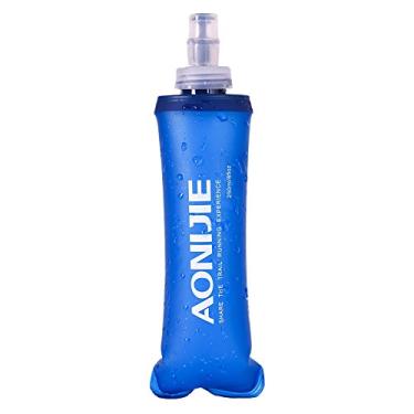 Imagem de AONIJIE Lovtour Garrafa de água macia dobrável sem BPA TPU para corrida, maratona de caminhada e ciclismo (250 ml)