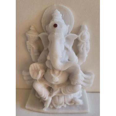 Imagem de Ganesha Pequeno De Mesa Em Marmorite - Om Soham