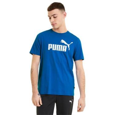 Imagem de Camiseta Puma Logo Essentials Azul