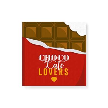 Imagem de Arte Maníacos Quadro Decorativo em Tela Canvas Choco Lovers Mordido Vemelho - 50x50cm