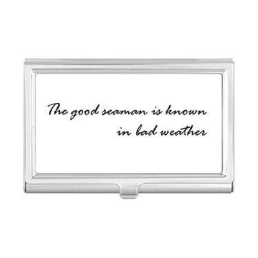 Imagem de Capa com porta-cartões The Good Seaman is Known in Bad Weather