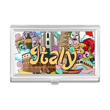 Imagem de Carteira de bolso com porta-cartões de visita com grafite da Itália Catedral de Milão Pisa