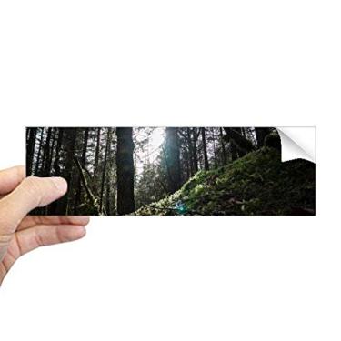 Imagem de DIYthinker Adesivo de para-choque retangular verde escuro para janela de notebook