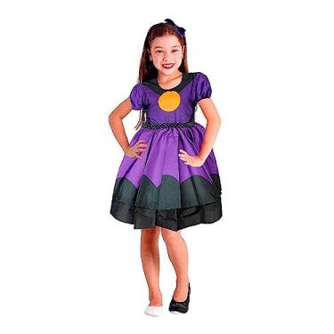Imagem de Vestido de Halloween Ravena Infantil Malévola 3 á 12 + Tiara (P 5-6)