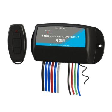 Imagem de Módulo De Controle Para Iluminação Rgb Colorida De Piscina Com 2 Saídas Auxiliar - Luxpool