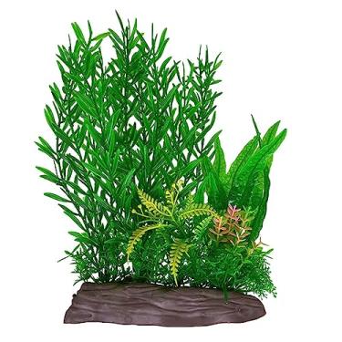 Imagem de 1 peça aquário aquático paisagem aquário decoração de casa relva água artificial ornamento de planta decoração simulação planta de aquário planta de aquário viva de água doce iniciantes flutuante