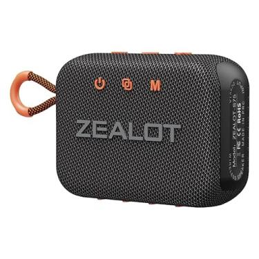 Imagem de Zealot S75 Caixa de Som Portátil Bluetooth 57mm, Alto-falante portátil IPX6 à prova d'água, emparelhamento estéreo sem fio (preto)