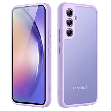 Imagem de JETech Capa Fosca para Samsung Galaxy A54 5G 6,4 Polegadas, Case Protetora Fina Fosca Translúcida para Celular, Capinha Anti-Impressão Digital (Lilás)