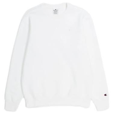 Imagem de Champion Camiseta masculina Powerblend de lã, logotipo C (cores aposentadas), (Coleção 2024) Branco óptico, Large