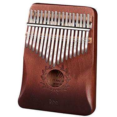 Imagem de Kalimba 17 teclas tom C piano polegar mogno profissão marimbas instrumento de dedo para crianças adulto festival presente, (18 cm X 13 cm) gradiente A