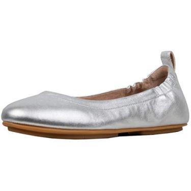 Imagem de FitFlop Sapatilha bailarina metálica Allegro, Prata, 8.5
