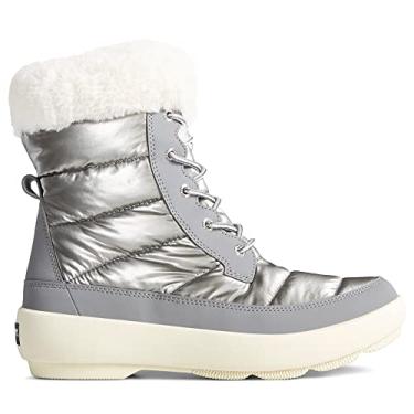 Imagem de Sperry Bota de neve feminina Plushwave, Prata, 7.5