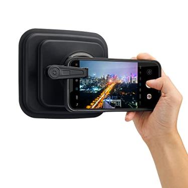 Imagem de PROfezzion Para-sol antirreflexo para celular para iPhone 15 14 13 12 Samsung Google Huawei Phone para bloquear reflexão e brilho de vidro, clipe magnético com rosca de filtro de 49 mm + capa de lente