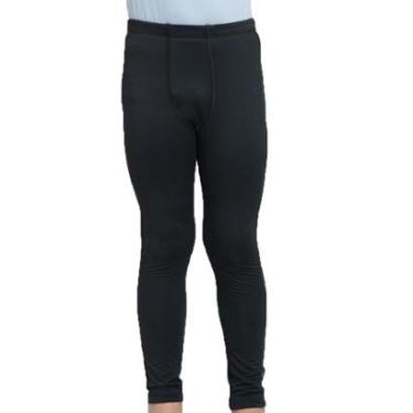Imagem de Calça Long John Térmica Infantil Menino Thermo Fine Preta-Masculino