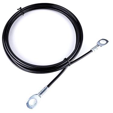 Imagem de AIKESIWAY Substituição de academia fitness, cabo personalizado, polia de fitness, espessura de 5 mm, corda de aço resistente para academia em casa (tipo A, 300 polegadas)
